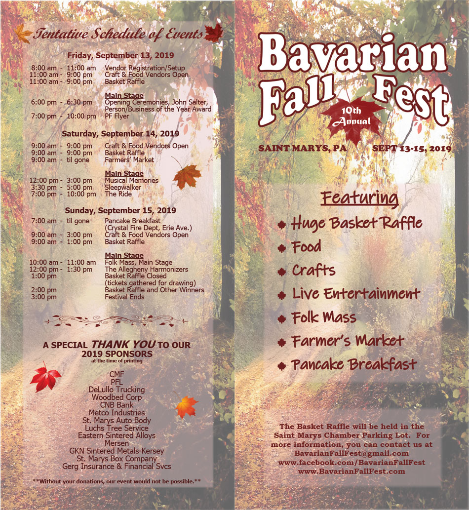 Bavarian Fall Fest, Saint Mary's Pennsylvania